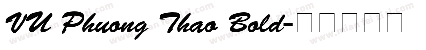 VU Phuong Thao Bold字体转换